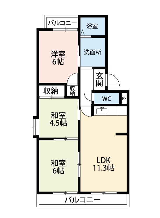 シャトータカクラの物件間取画像