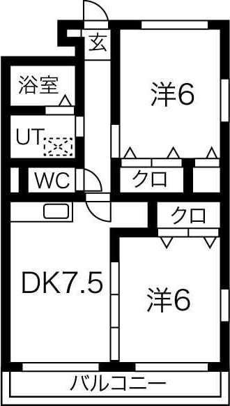 プロムナード23の物件間取画像