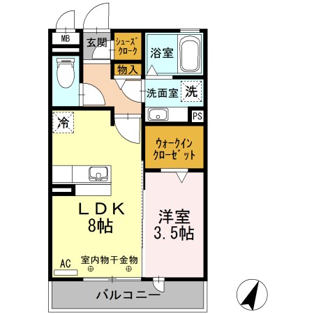 スクエア新富の物件間取画像