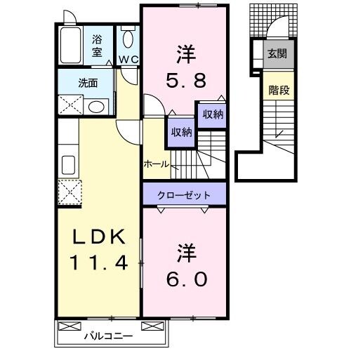 ラフレシール・Ｏの物件間取画像