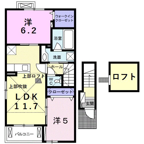 レガーロ　ウエストの物件間取画像