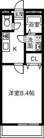 アンプルールリーブル Palの物件間取画像