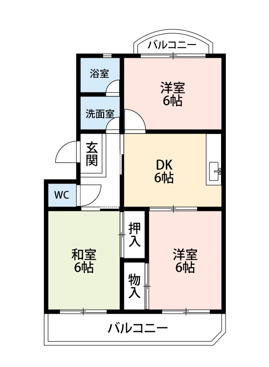 グランメール青山の物件間取画像