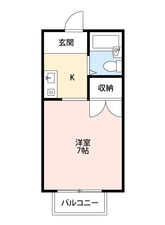 コーポ浅井Ⅰの物件間取画像