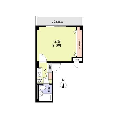 稲荷町駅 徒歩8分 2階の物件間取画像