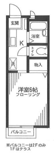 布田駅 徒歩3分 2階の物件間取画像