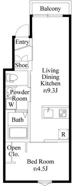 扇大橋駅 徒歩16分 1階の物件間取画像