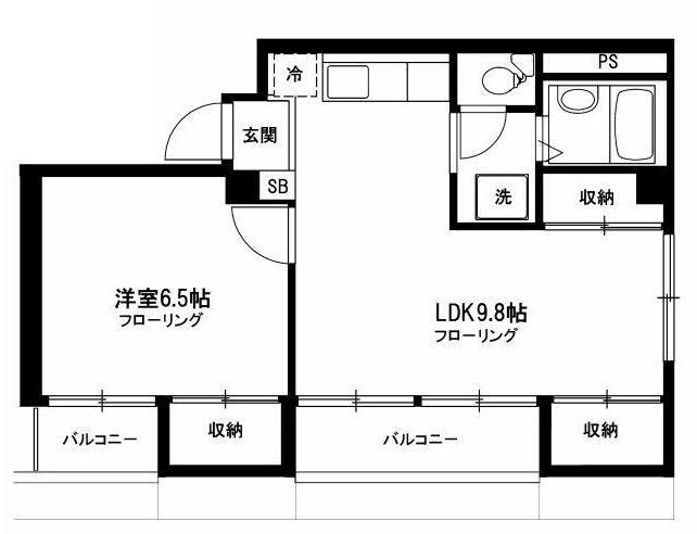 エコーハイツ豊永の物件間取画像