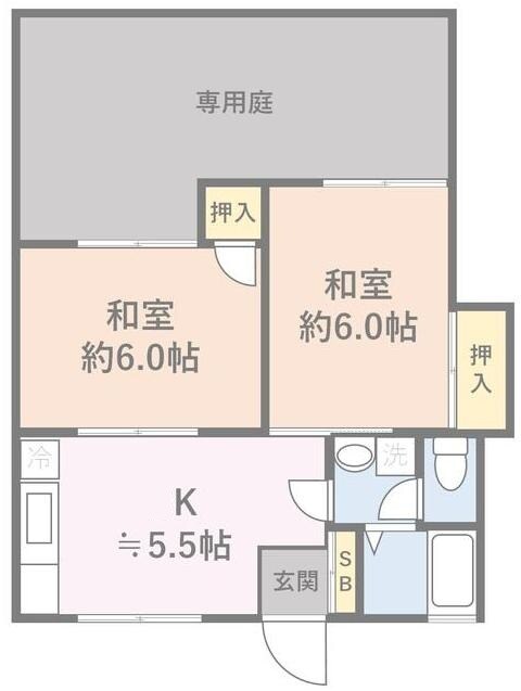 鈴木コーポの物件間取画像