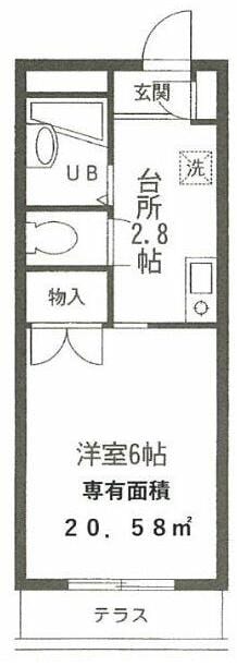 井荻駅 徒歩5分 1階の物件間取画像