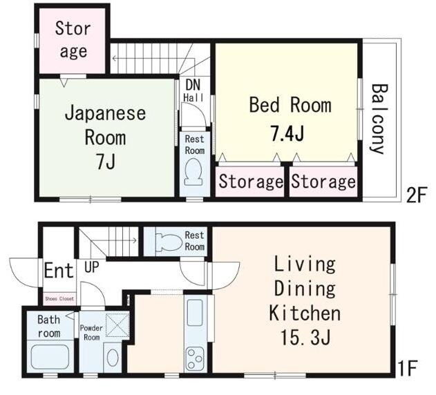 光が丘駅 徒歩15分 1階の物件間取画像