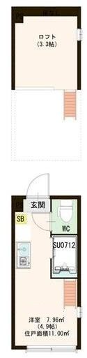 北池袋駅 徒歩5分 2階の物件間取画像