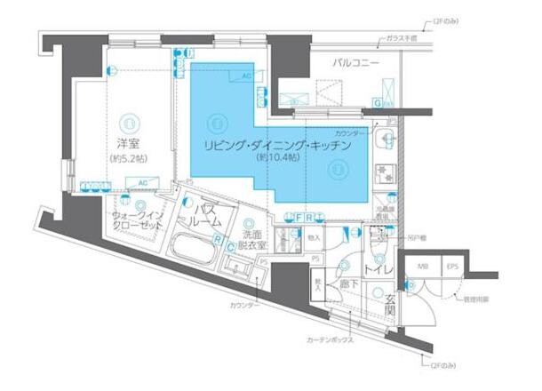 方南町駅 徒歩6分 2階の物件間取画像