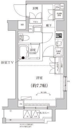 ＣＲＥＡＬｐｒｅｍｉｅｒ大島の物件間取画像