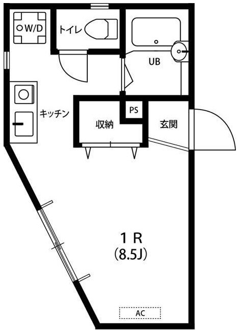 上石神井駅 徒歩7分 1階の物件間取画像