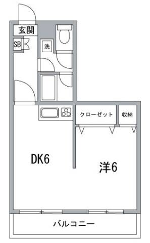 小名木川ハウスの物件間取画像