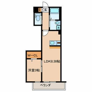 篠崎駅 徒歩6分 2階の物件間取画像