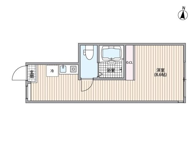 十条駅 徒歩6分 1階の物件間取画像