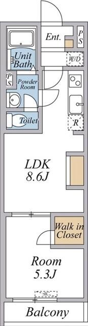 江北駅 徒歩6分 3階の物件間取画像