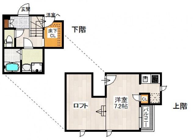 今羽駅 徒歩12分 1階の物件間取画像