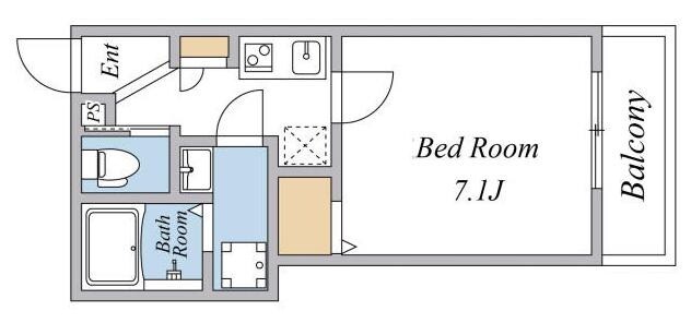 新柴又駅 徒歩4分 2階の物件間取画像
