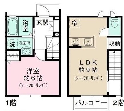 菅野駅 徒歩12分 1-2階の物件間取画像