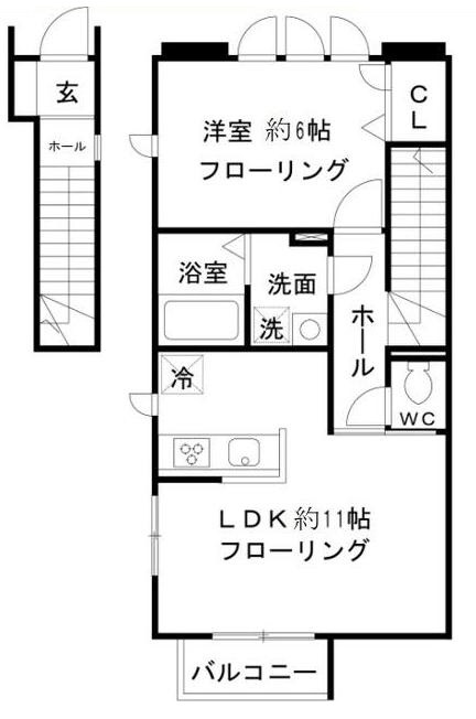 小村井駅 徒歩8分 2階の物件間取画像