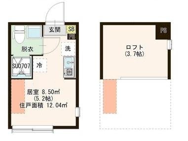 上板橋駅 徒歩10分 1階の物件間取画像