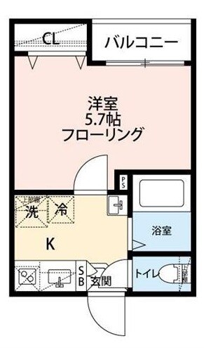 梅屋敷駅 徒歩6分 2階の物件間取画像