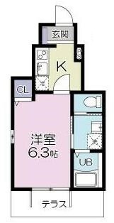 亀有駅 徒歩15分 1階の物件間取画像