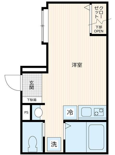 本蓮沼駅 徒歩2分 1階の物件間取画像