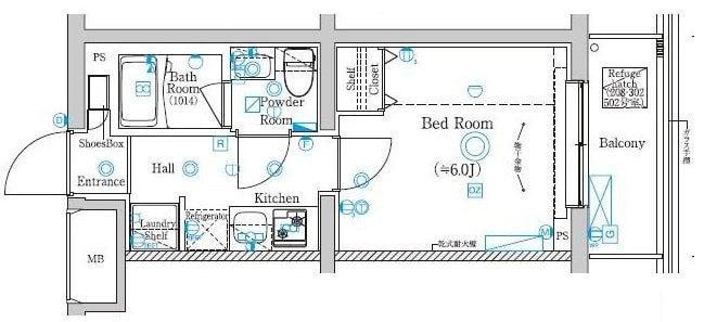 お花茶屋駅 徒歩6分 2階の物件間取画像