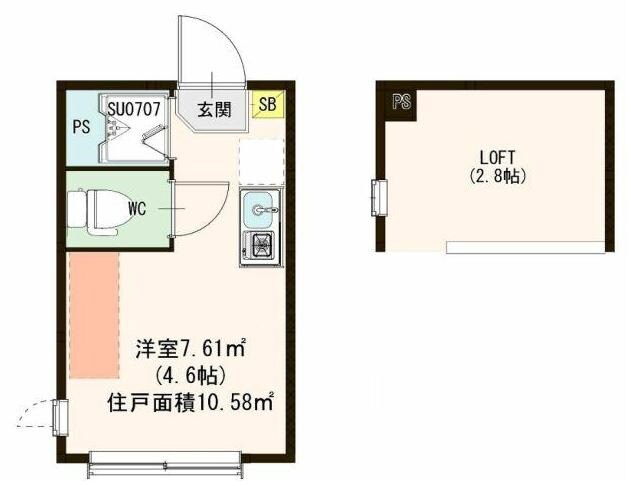 芦花公園駅 徒歩7分 2階の物件間取画像