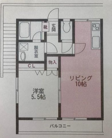 蕨駅 徒歩10分 2階の物件間取画像