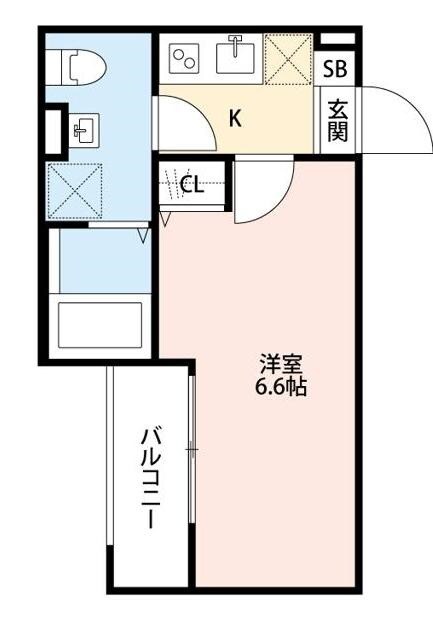 アークレス武蔵浦和の物件間取画像