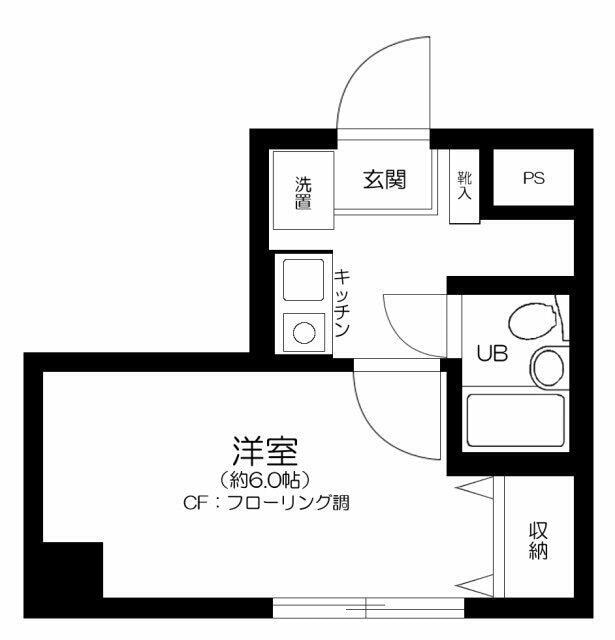 中井駅 徒歩2分 4階の物件間取画像