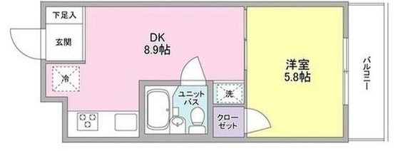 早稲田駅 徒歩6分 2階の物件間取画像