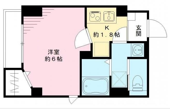 早稲田駅 徒歩3分 2階の物件間取画像