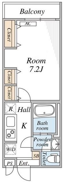 お花茶屋駅 徒歩14分 1階の物件間取画像
