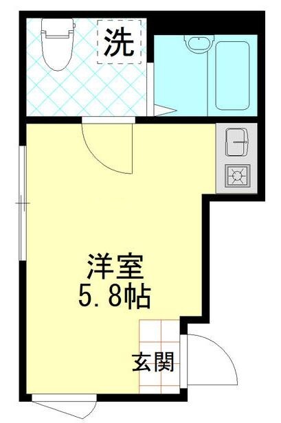 北綾瀬駅 徒歩9分 1階の物件間取画像