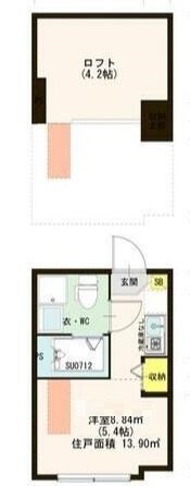 西高島平駅 徒歩3分 2階の物件間取画像