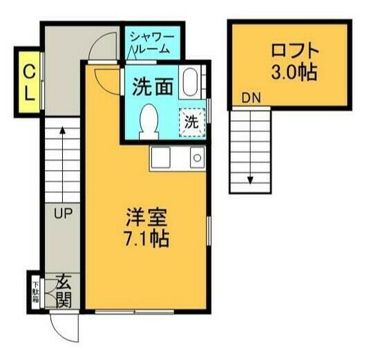 三鷹駅 徒歩10分 2階の物件間取画像