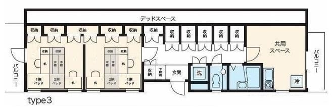 学芸大学駅 徒歩12分 3階の物件間取画像