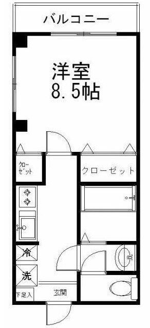 上野毛駅 徒歩1分 3階の物件間取画像