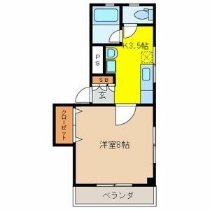 蕨駅 徒歩9分 3階の物件間取画像