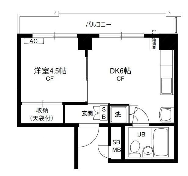 曙橋駅 徒歩5分 7階の物件間取画像