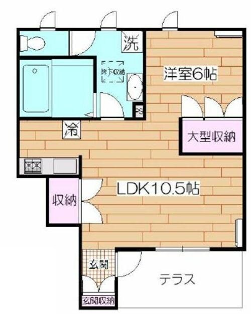 舎人駅 徒歩8分 1階の物件間取画像