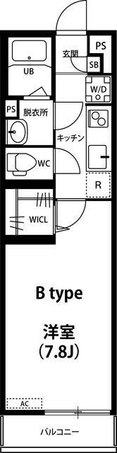 木場駅 徒歩8分 2階の物件間取画像