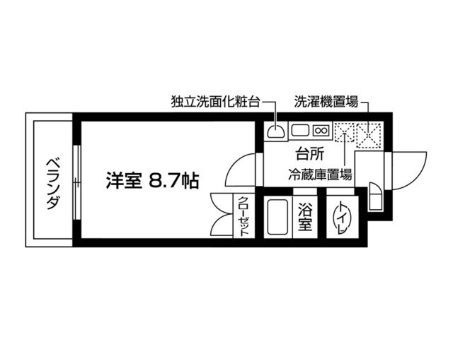 板橋区役所前駅 徒歩7分 1階の物件間取画像