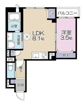 上板橋駅 徒歩8分 3階の物件間取画像